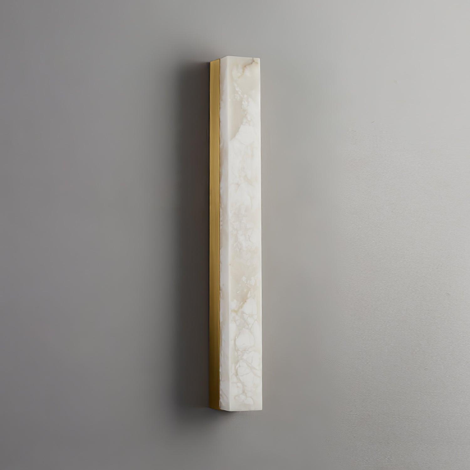 Kristy Linear Brass Alabaster Wall Lamp
