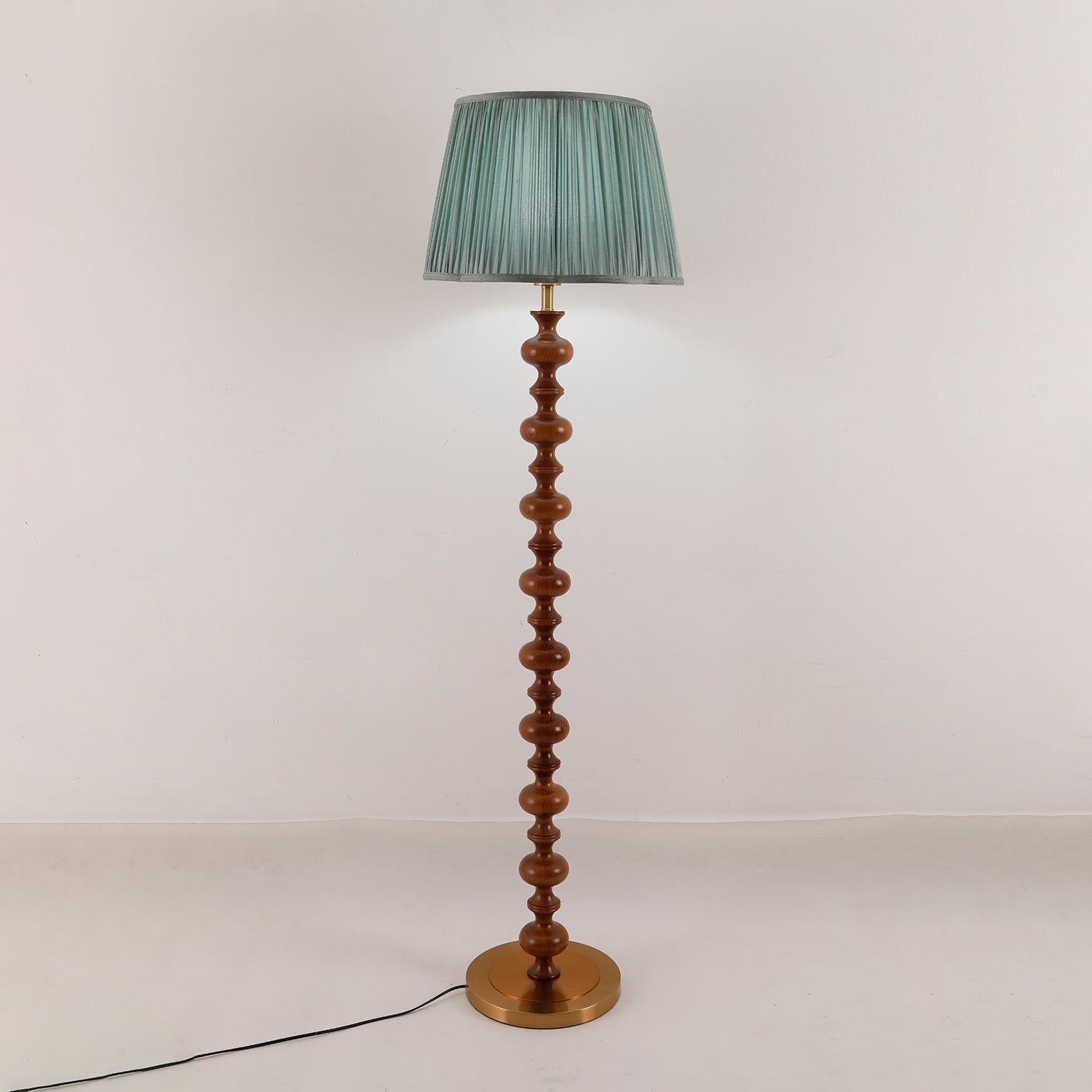 Miro Wood Fabric Floor Lamp - Letslighting