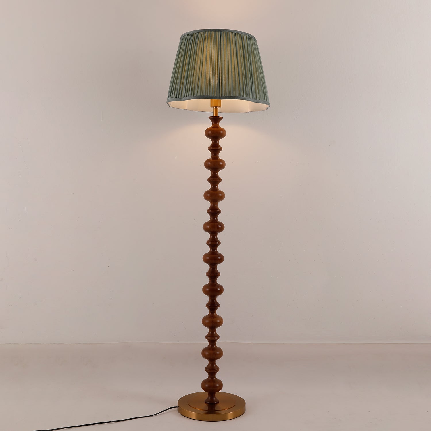 Miro Wood Fabric Floor Lamp - Letslighting