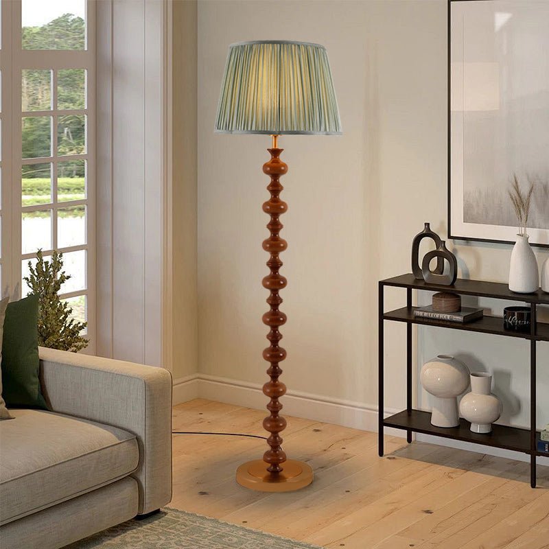 Miro Wood Fabric Floor Lamp - Letslighting