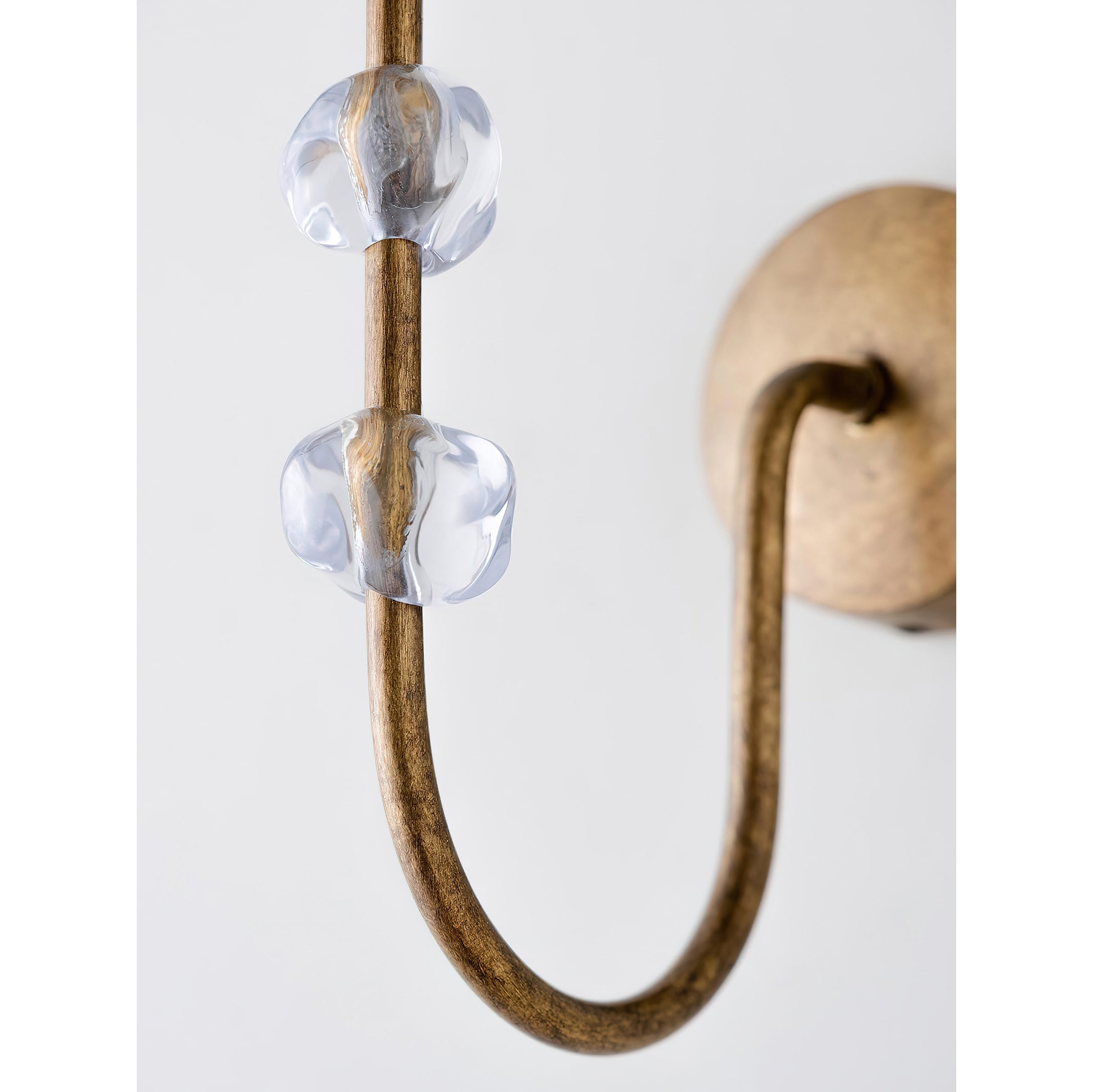 Rune Vintage Industrial Fabric Crystal Wall Lamp - Letslighting