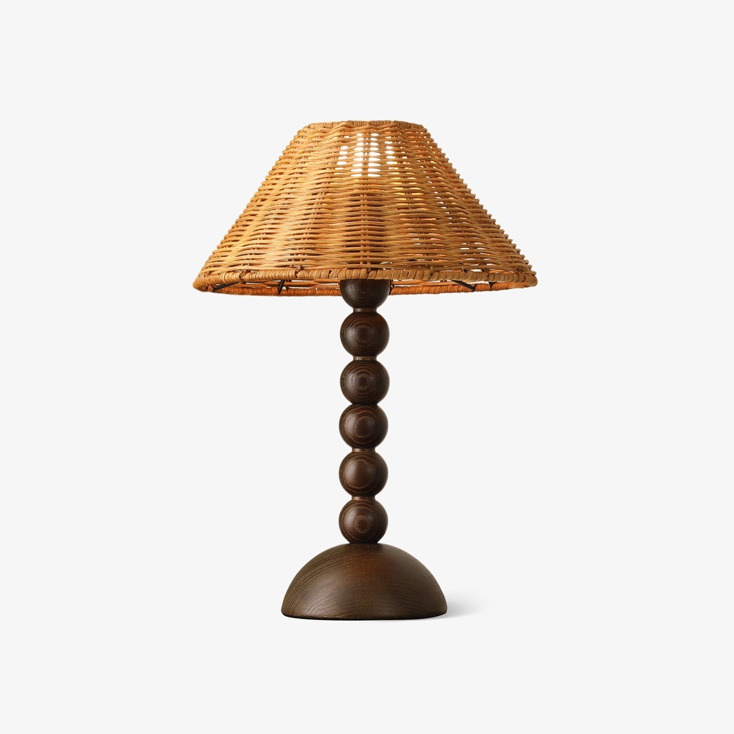 Auroran Wood & Rattan Table Lamp - Letslighting