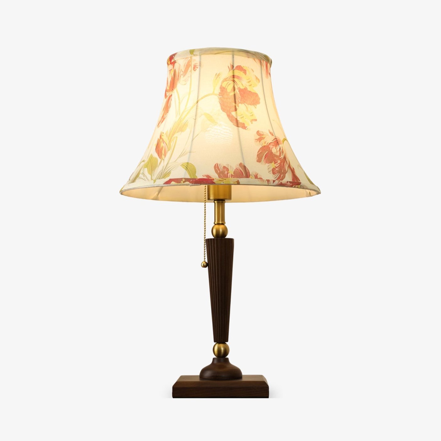 Zarw Wood & Fabric Table Lamp - Letslighting