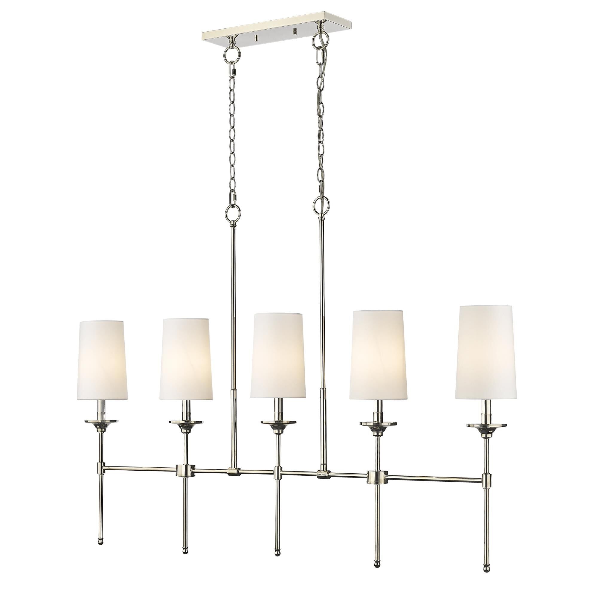 Verinyra Vintage Industrial Linear Brass Fabric Chandelier - Letslighting