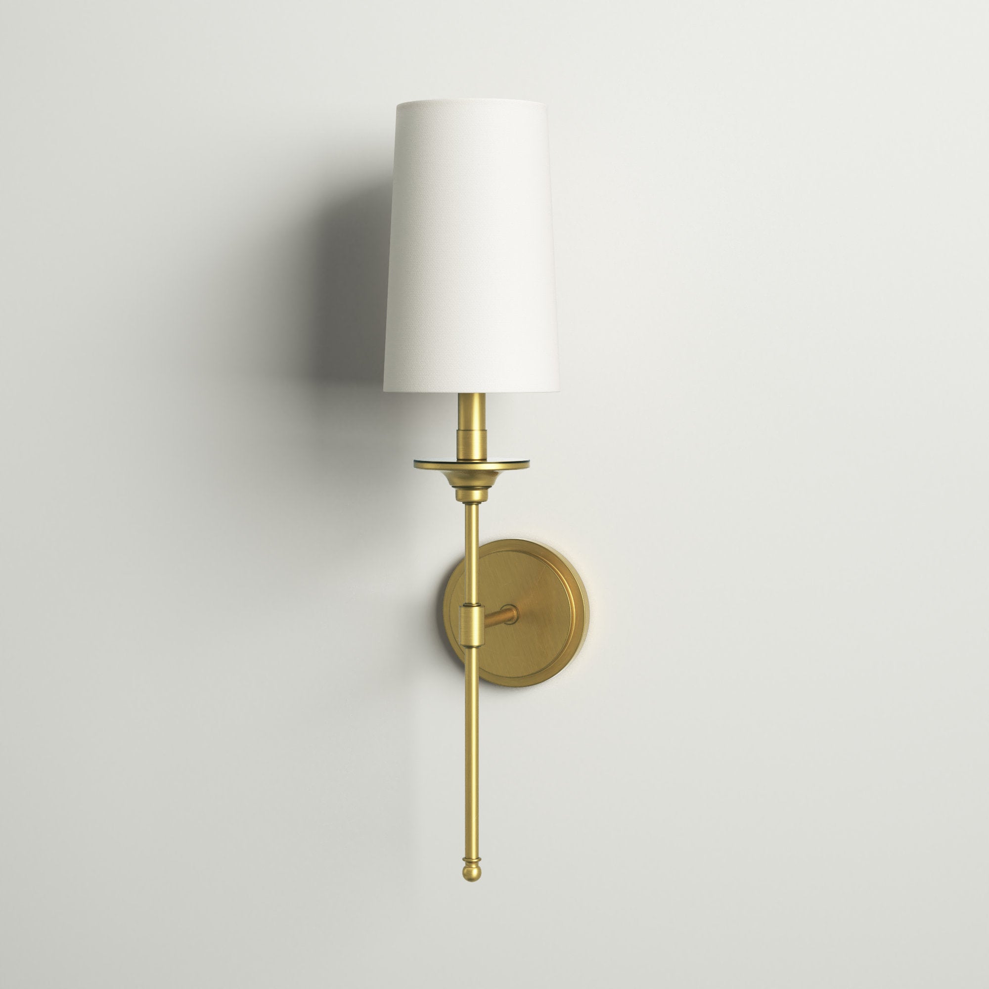 Esileth Vintage Industrial Brass Fabric Wall Lamp - Letslighting