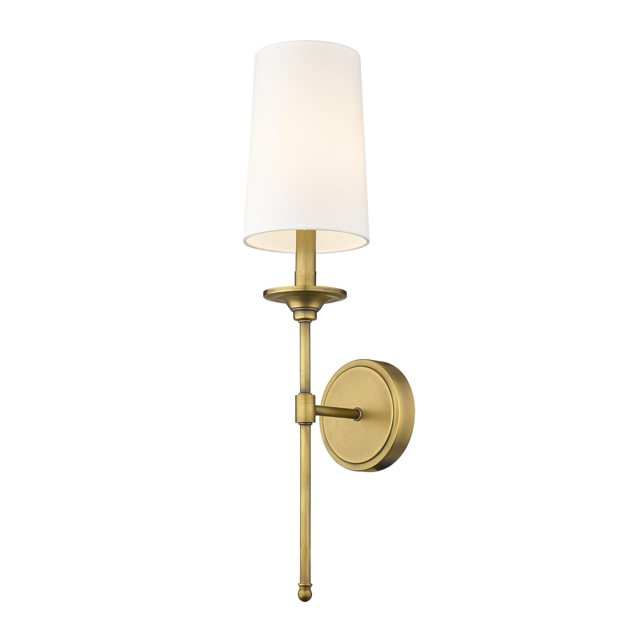 Esileth Vintage Industrial Brass Fabric Wall Lamp - Letslighting