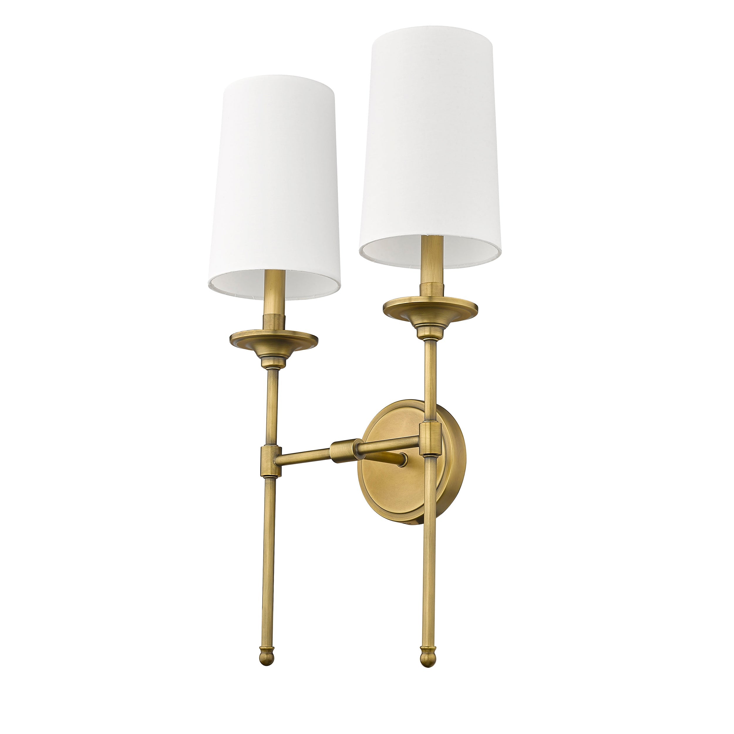 Esileth Vintage Industrial Brass Fabric Wall Lamp - Letslighting