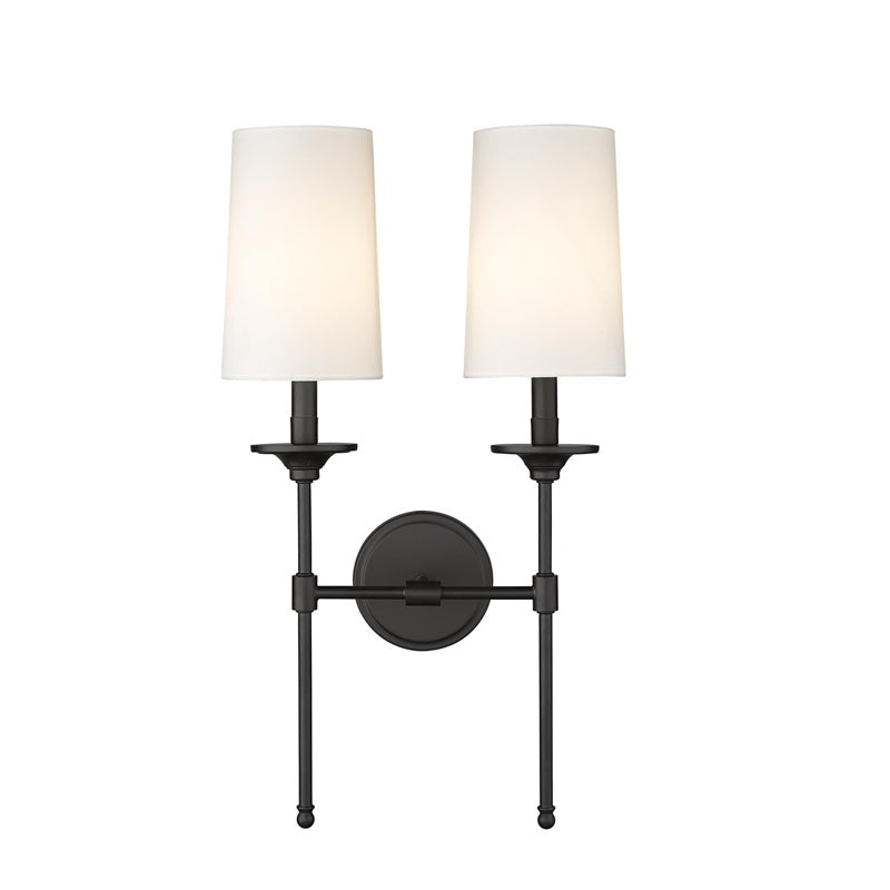 Esileth Vintage Industrial Brass Fabric Wall Lamp - Letslighting