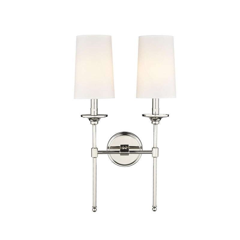 Esileth Vintage Industrial Brass Fabric Wall Lamp - Letslighting