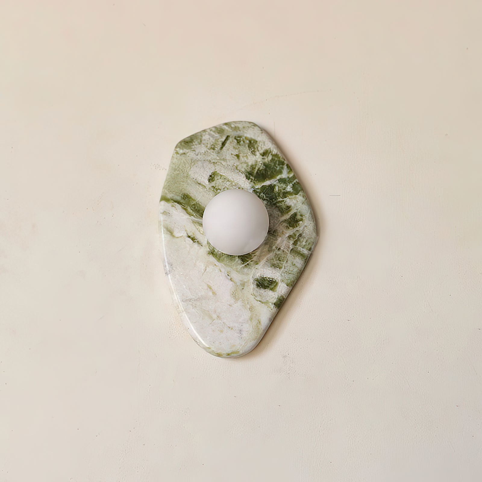 Avi Green Marble Organic Wall Lamp - Letslighting