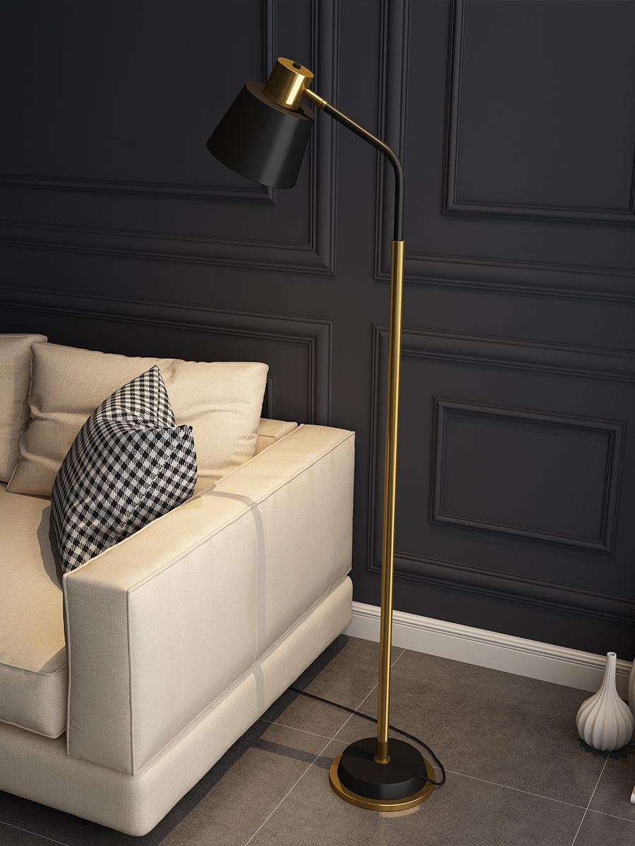 Astran Black & Gold Minimalistic Floor Lamp - Letslighting