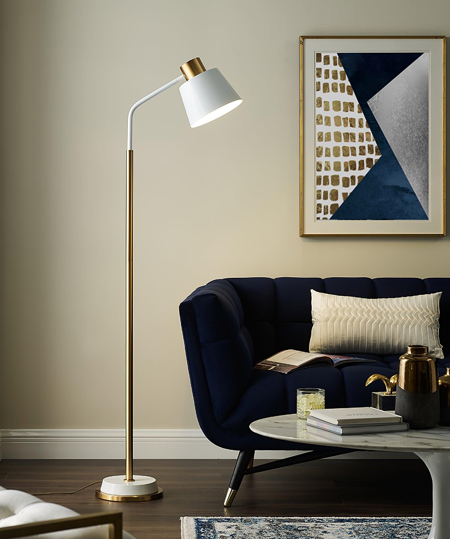Astran Black & Gold Minimalistic Floor Lamp - Letslighting