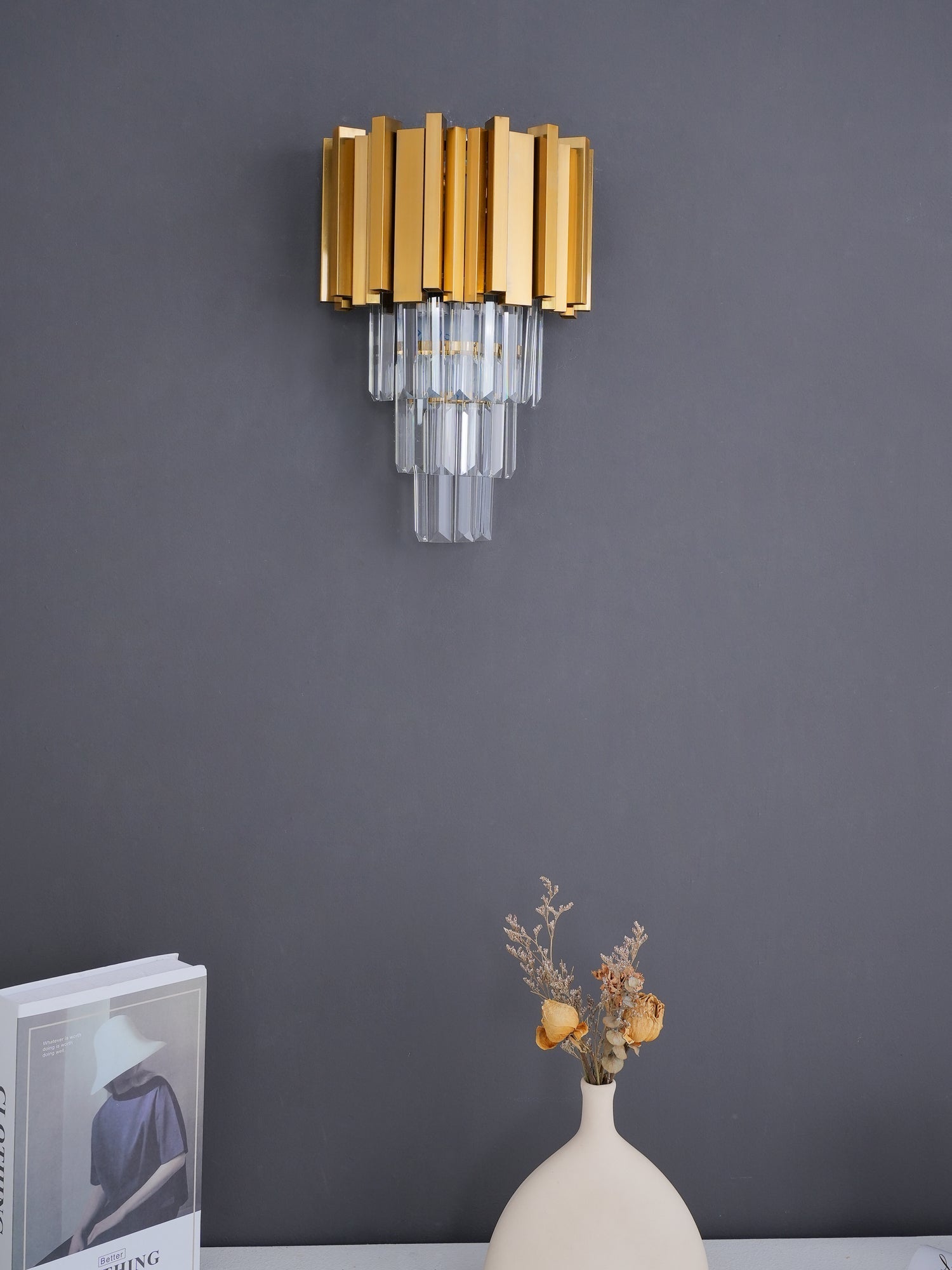 Vevyniel Postmodern Luxury Empire Crystal Wall Lamp - Letslighting