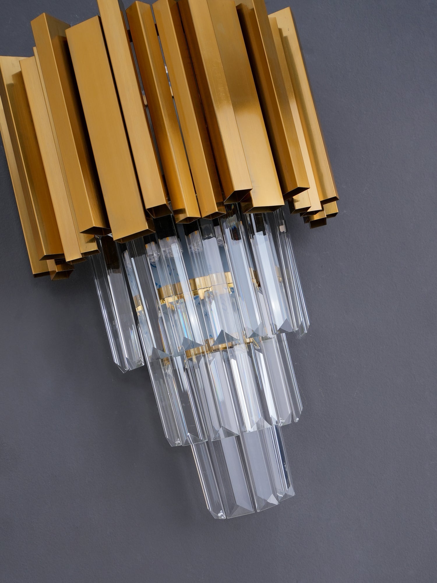 Vevyniel Postmodern Luxury Empire Crystal Wall Lamp - Letslighting
