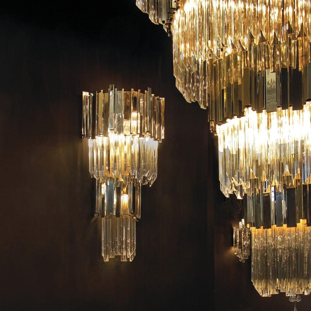 Lustra Chandelier Gold Crystal Golden - Letslighting