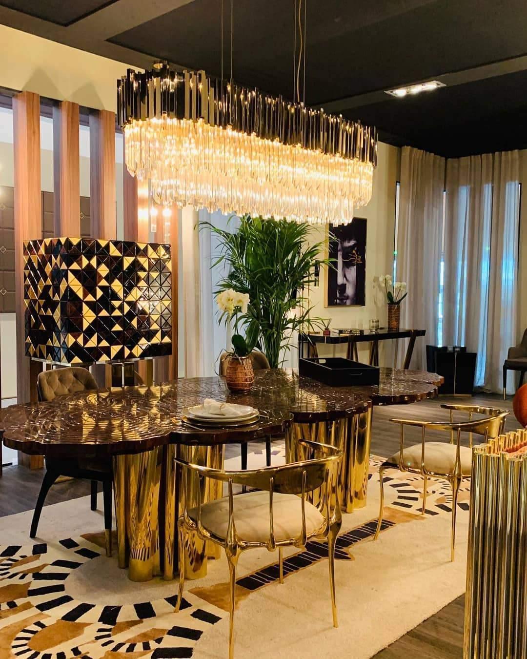 Lustra Chandelier Gold Crystal Golden - Letslighting