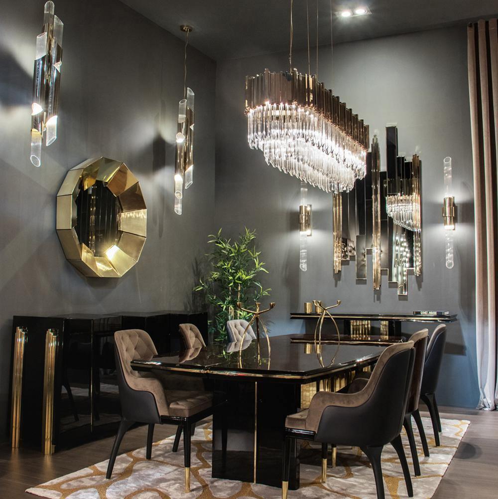 Lustra Chandelier Gold Crystal Golden - Letslighting