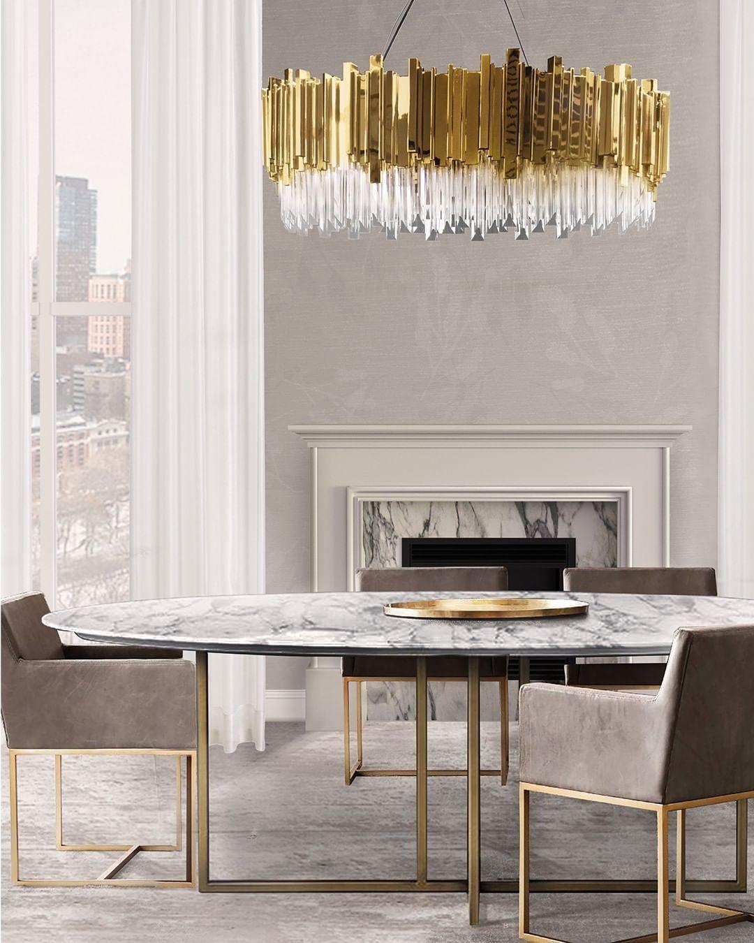 Lustra Chandelier Gold Crystal Golden - Letslighting