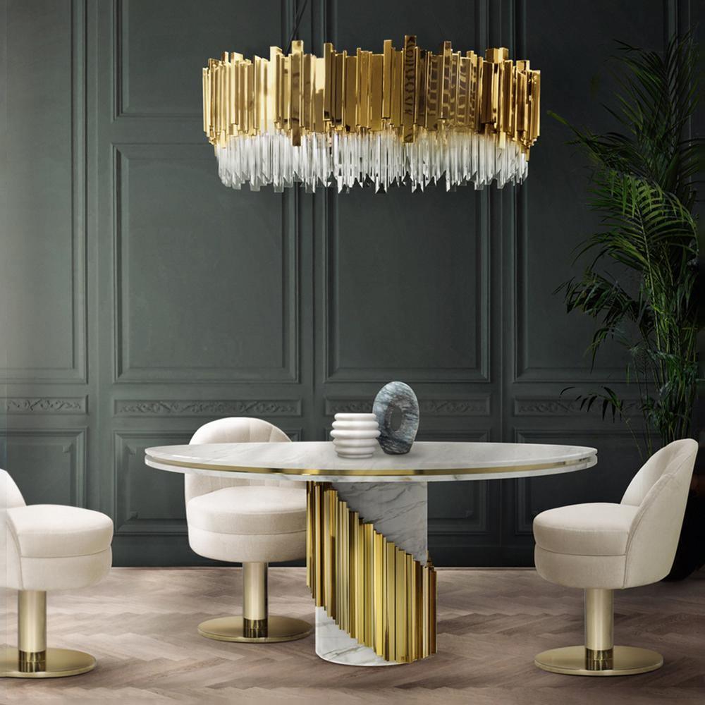 Lustra Chandelier Gold Crystal Golden - Letslighting