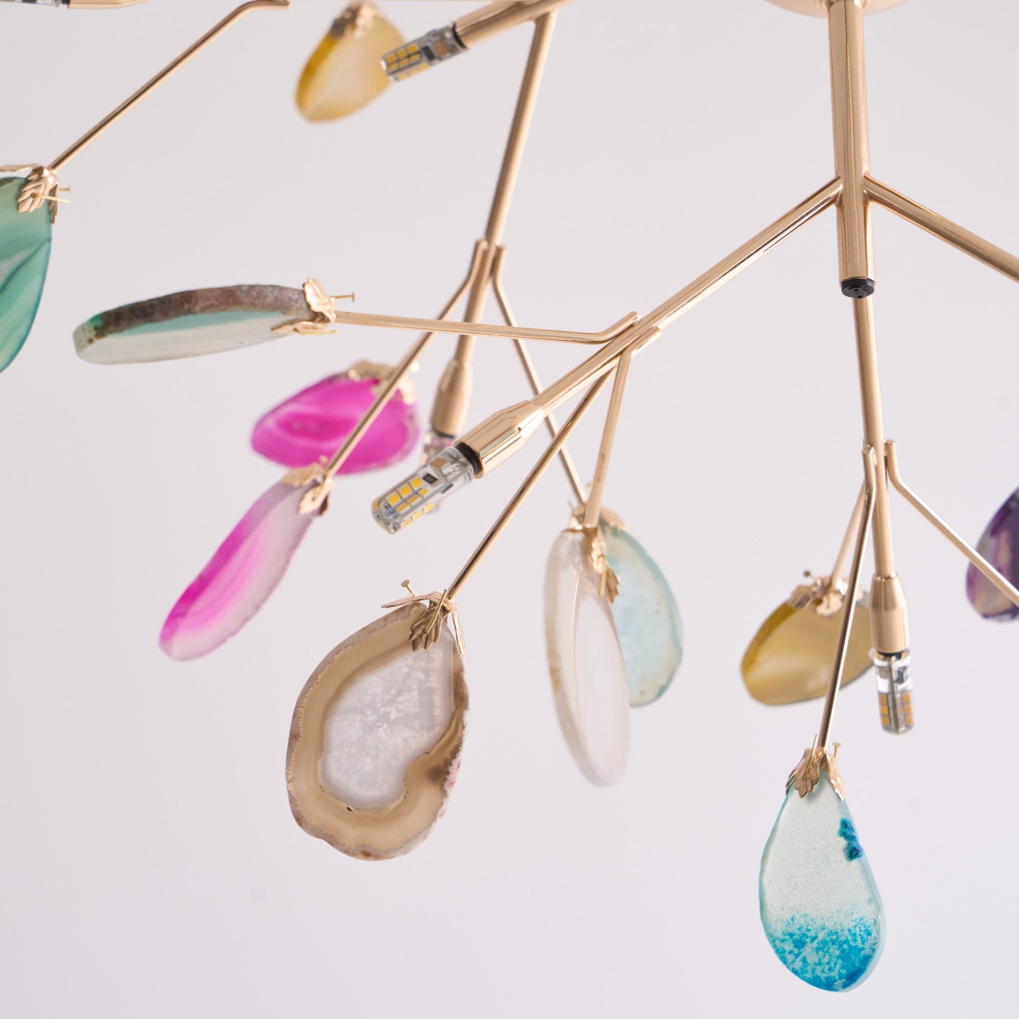 Olivia Agate Colorful Branching Chandelier