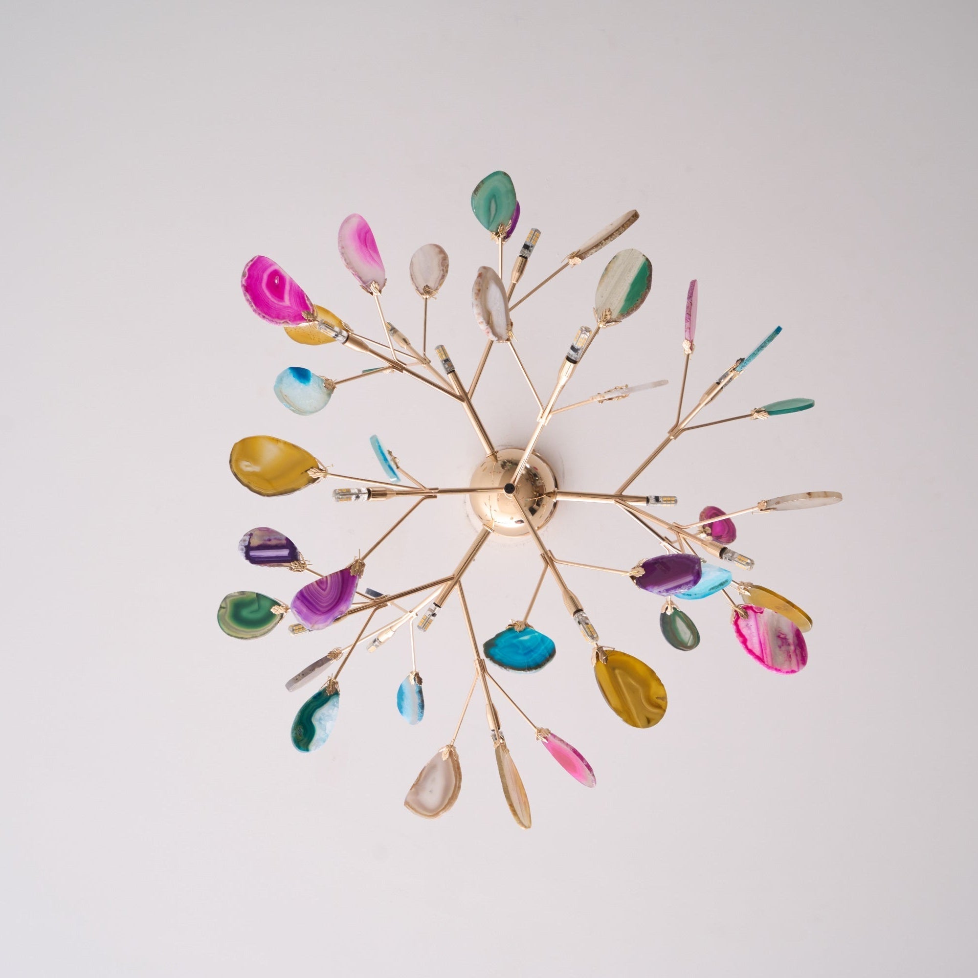 Olivia Agate Colorful Branching Chandelier