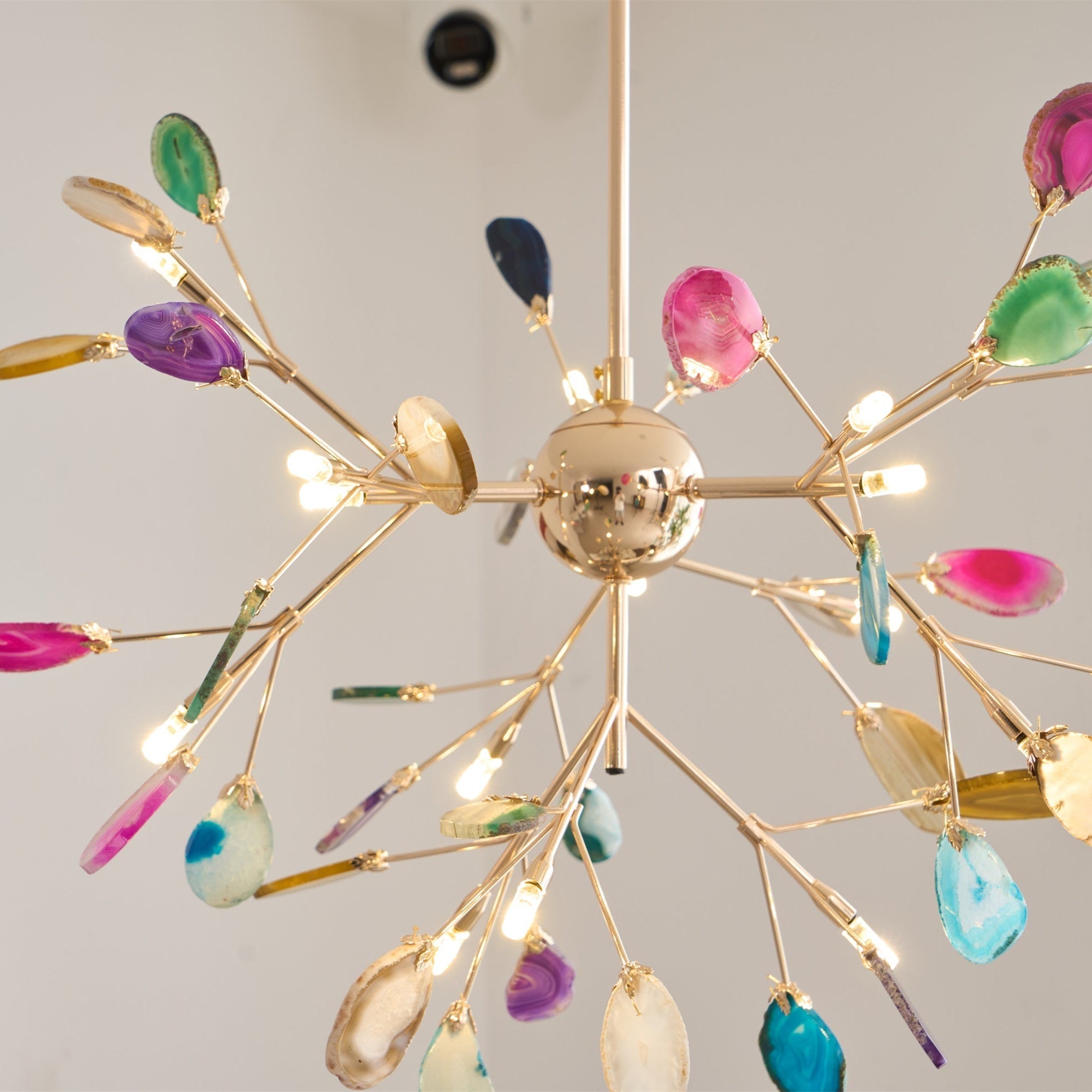 Olivia Agate Colorful Branching Chandelier