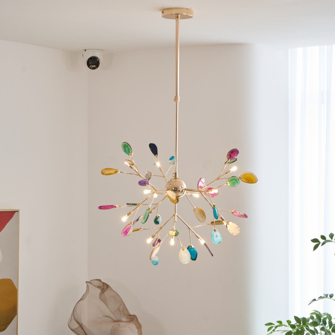 Olivia Agate Colorful Branching Chandelier