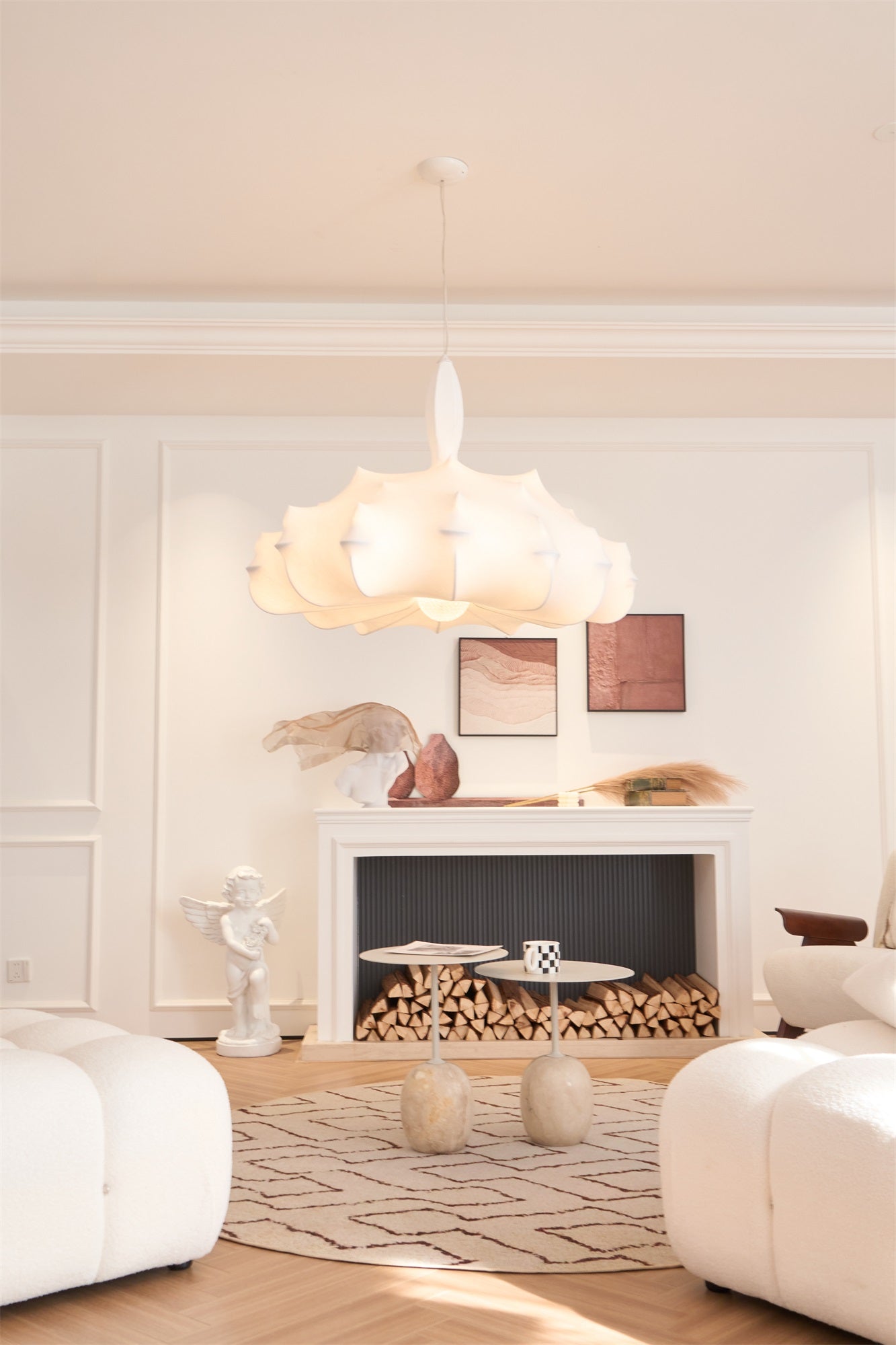 Lumina Contemporary Silk Pendant Lamp - Letslighting