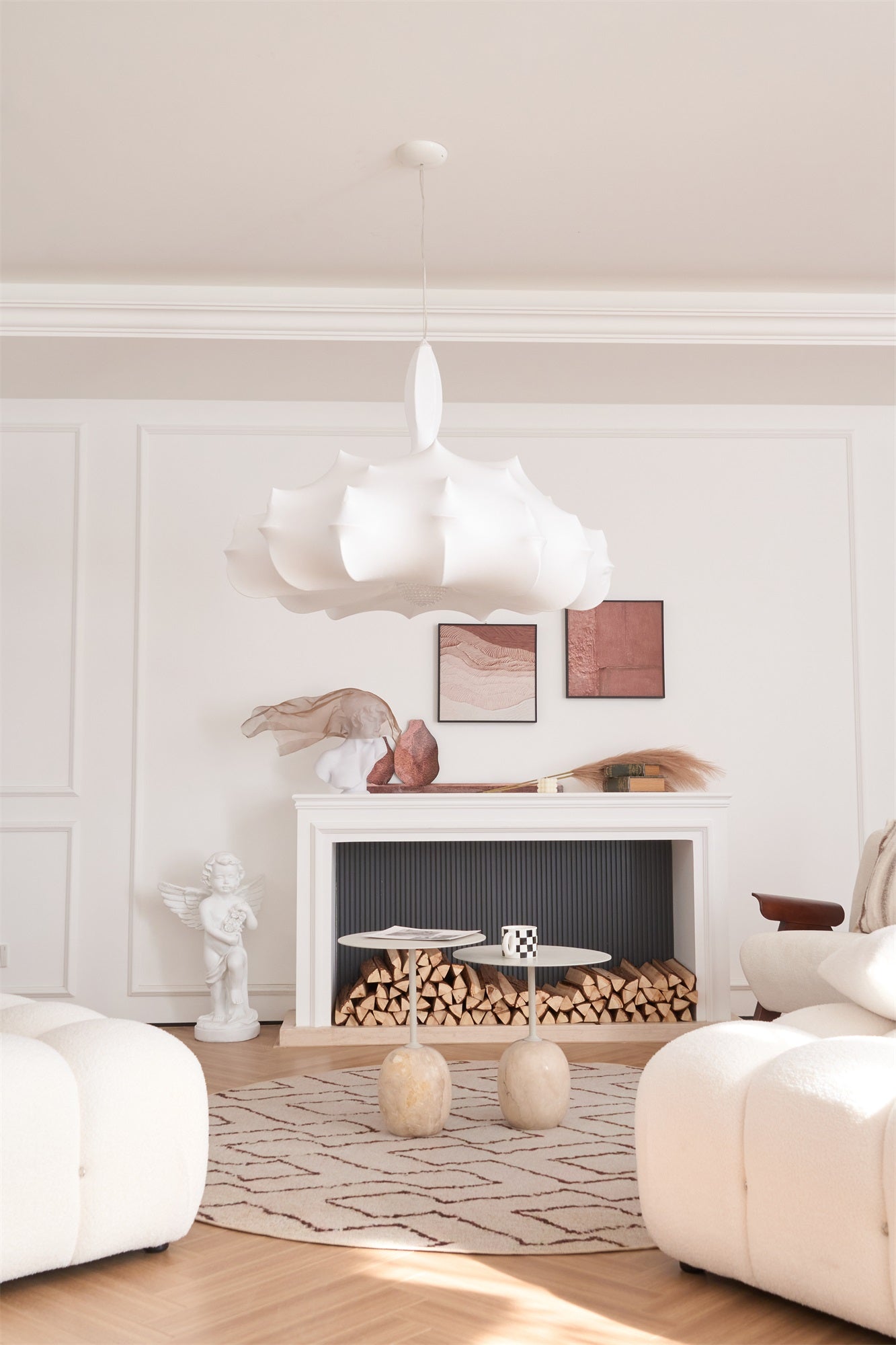Lumina Contemporary Silk Pendant Lamp - Letslighting