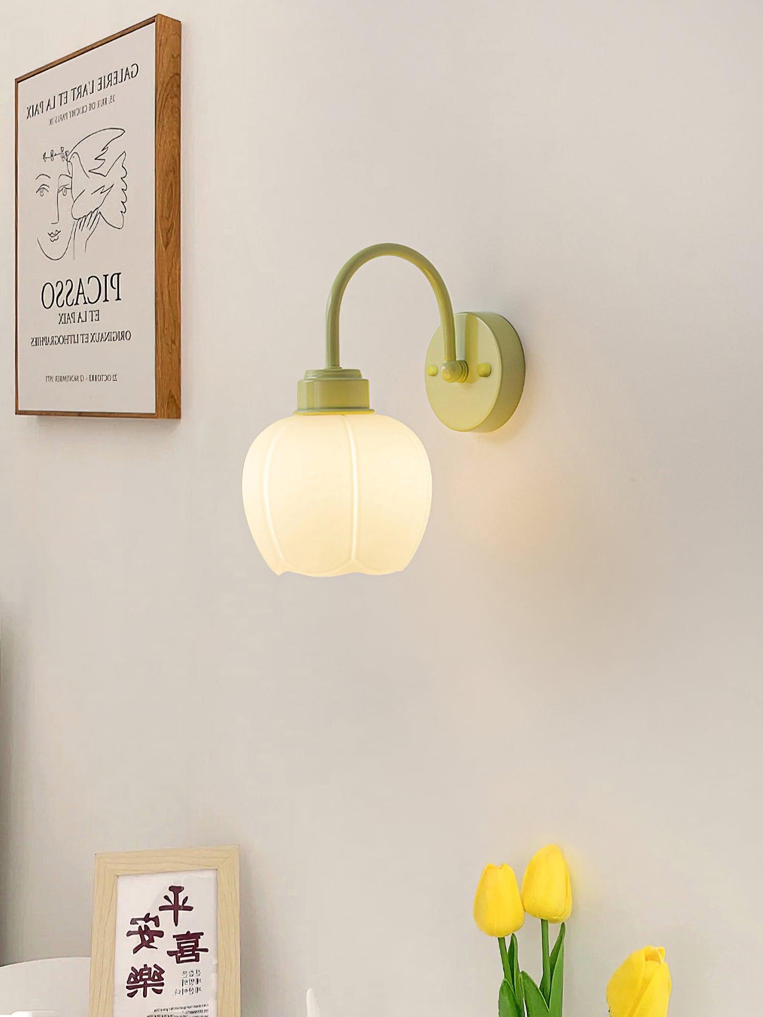 Alliraris Enchanting Flower Glass Wall Light - Letslighting