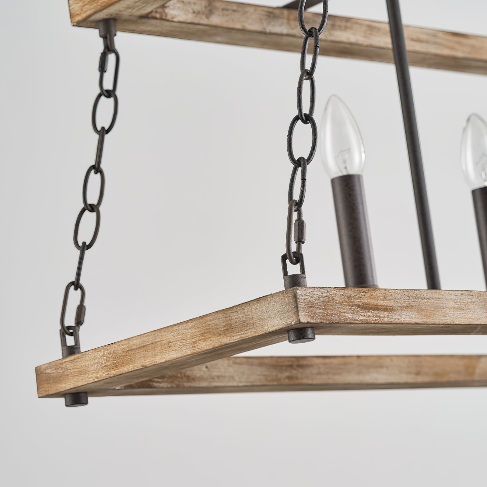 Ilcaryra Vintage Industrial Island Wood Chandelier - Letslighting