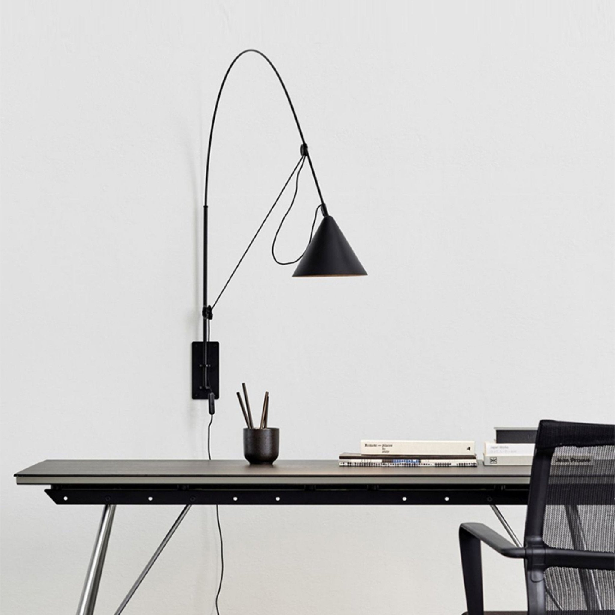 Lustra Wall Lamp Arc Cone Minimalist - Letslighting