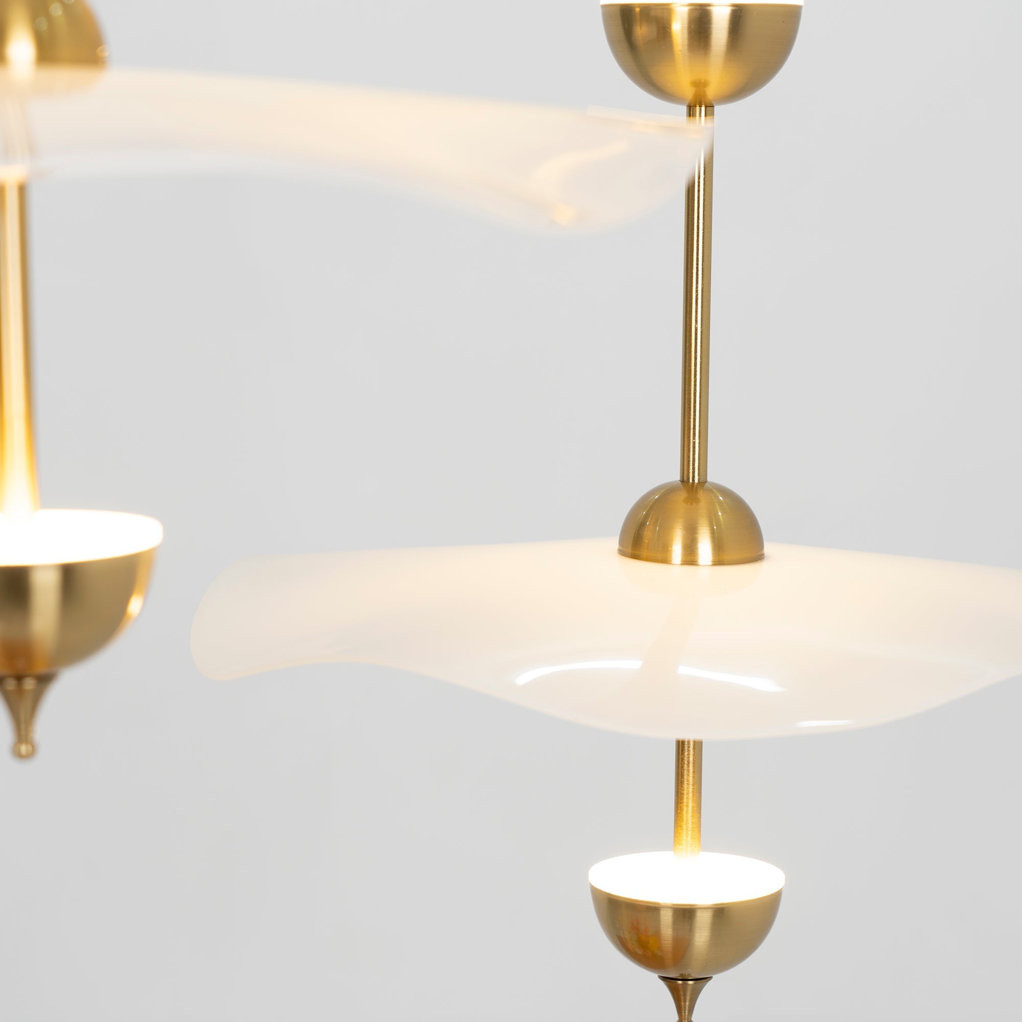Lusso Wave Double Biscuit Pendant Light