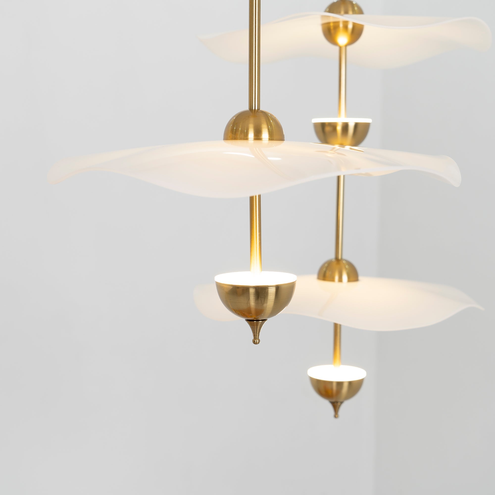 Lusso Wave Double Biscuit Pendant Light