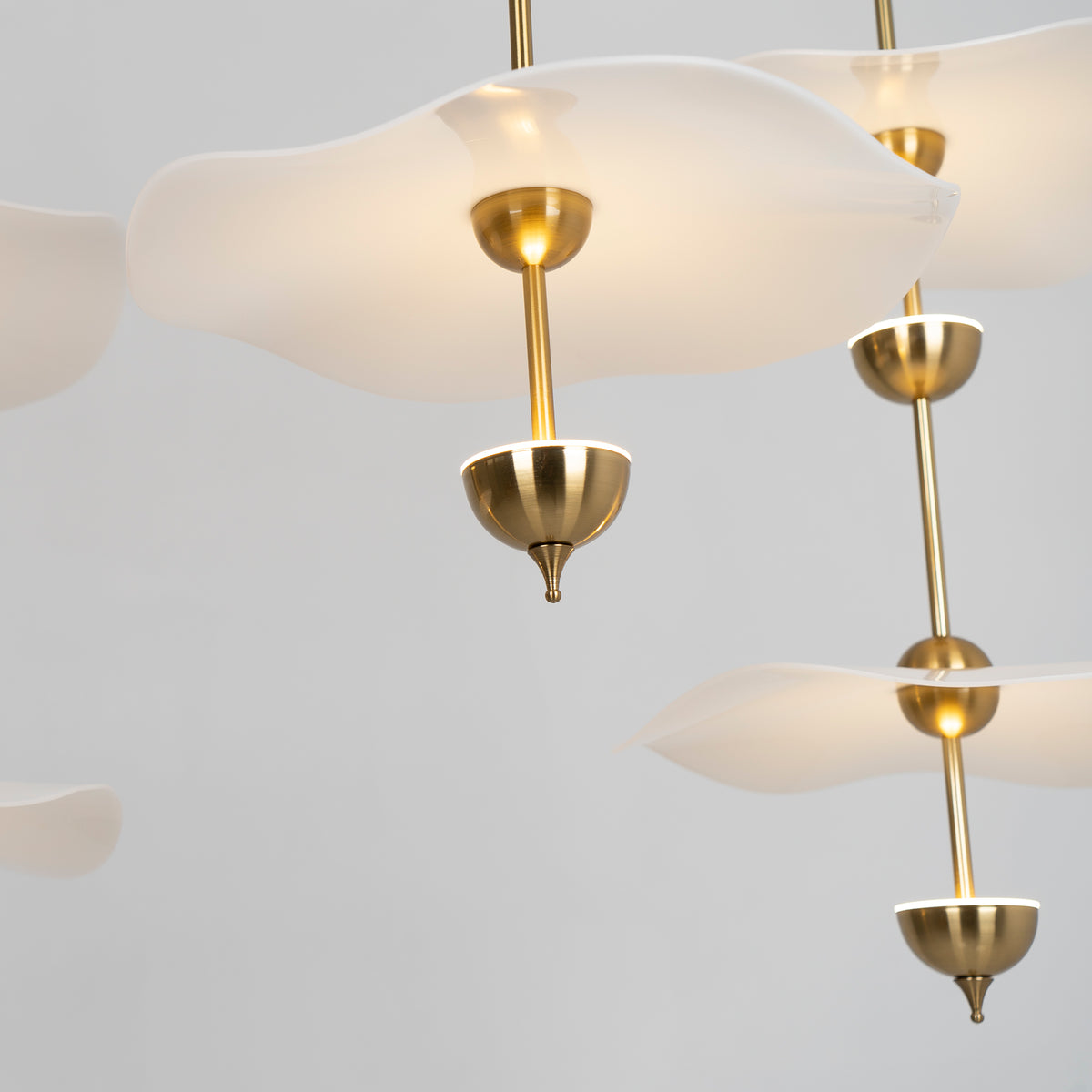 Lusso Wave Double Biscuit Pendant Light