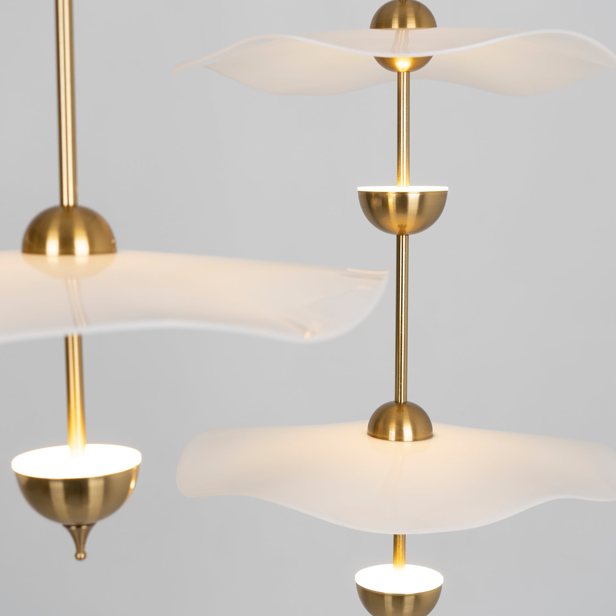 Lusso Wave Double Biscuit Pendant Light