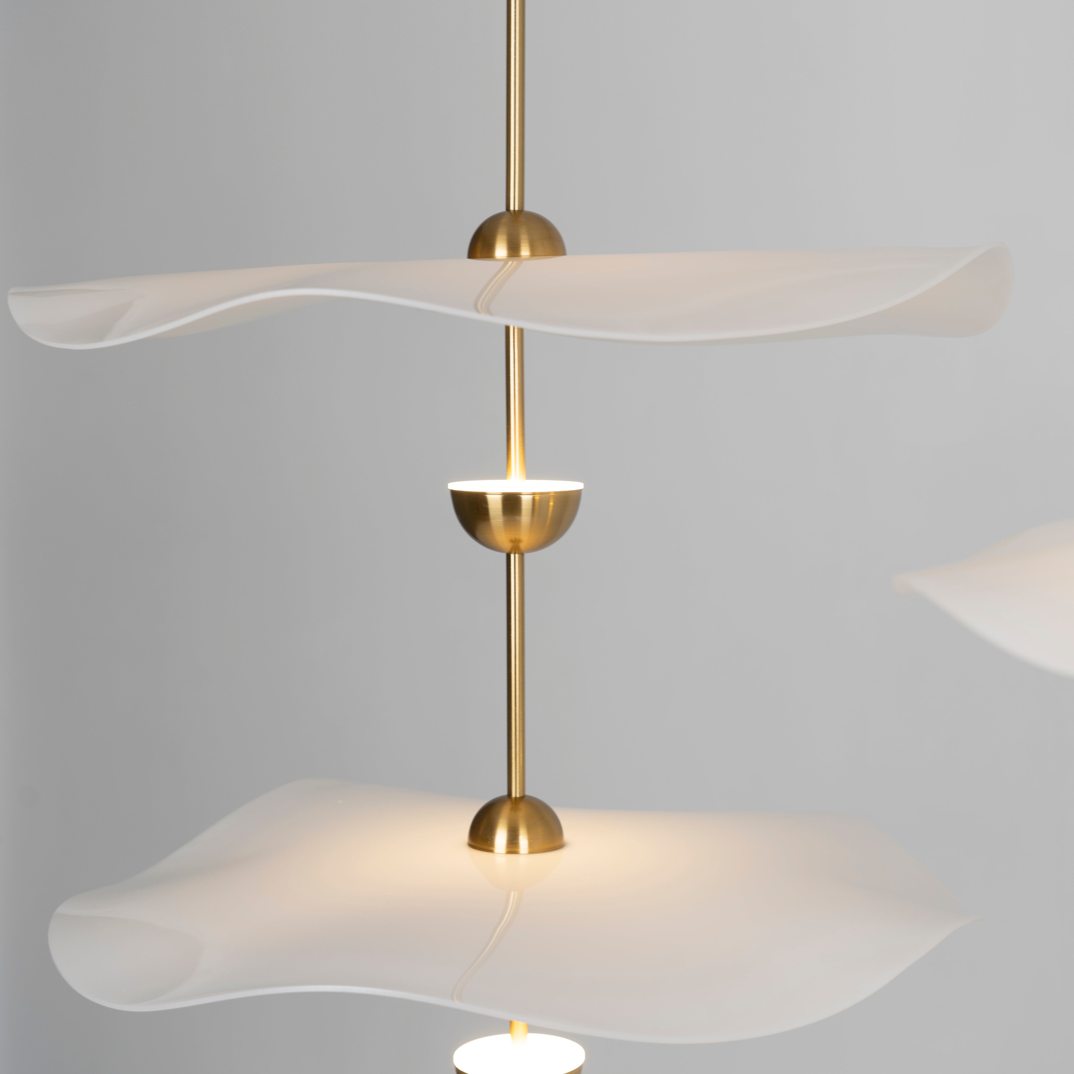 Lusso Wave Double Biscuit Pendant Light