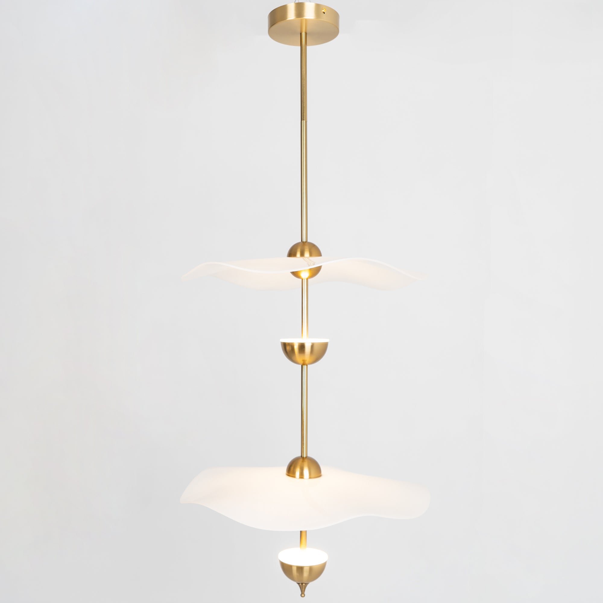 Lusso Wave Double Biscuit Pendant Light