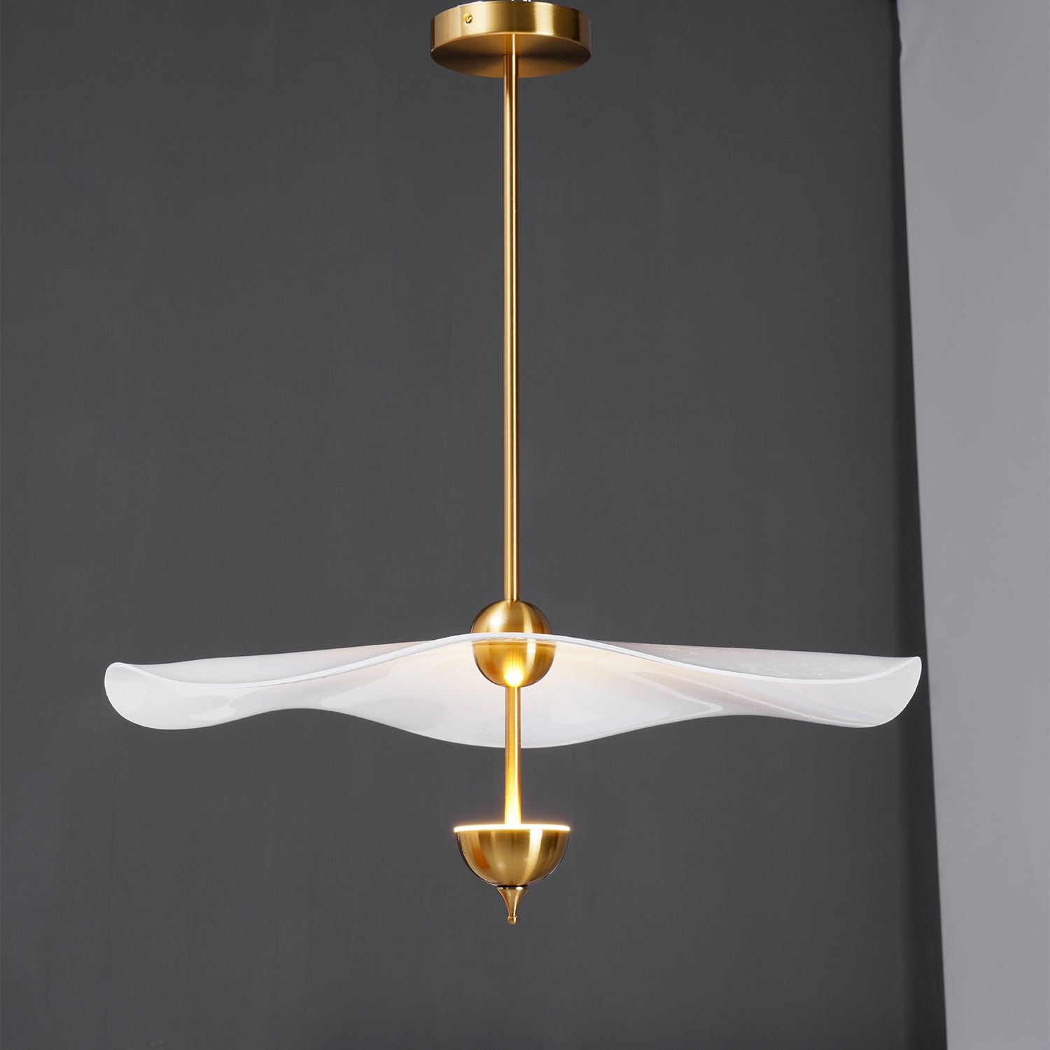 Lusso Wave Double Biscuit Pendant Light