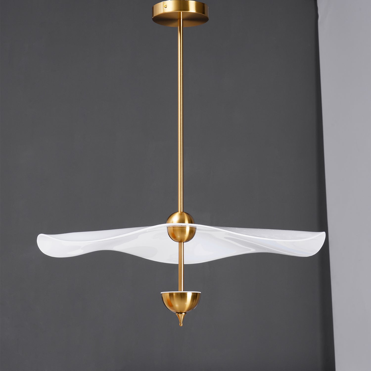 Lusso Wave Double Biscuit Pendant Light