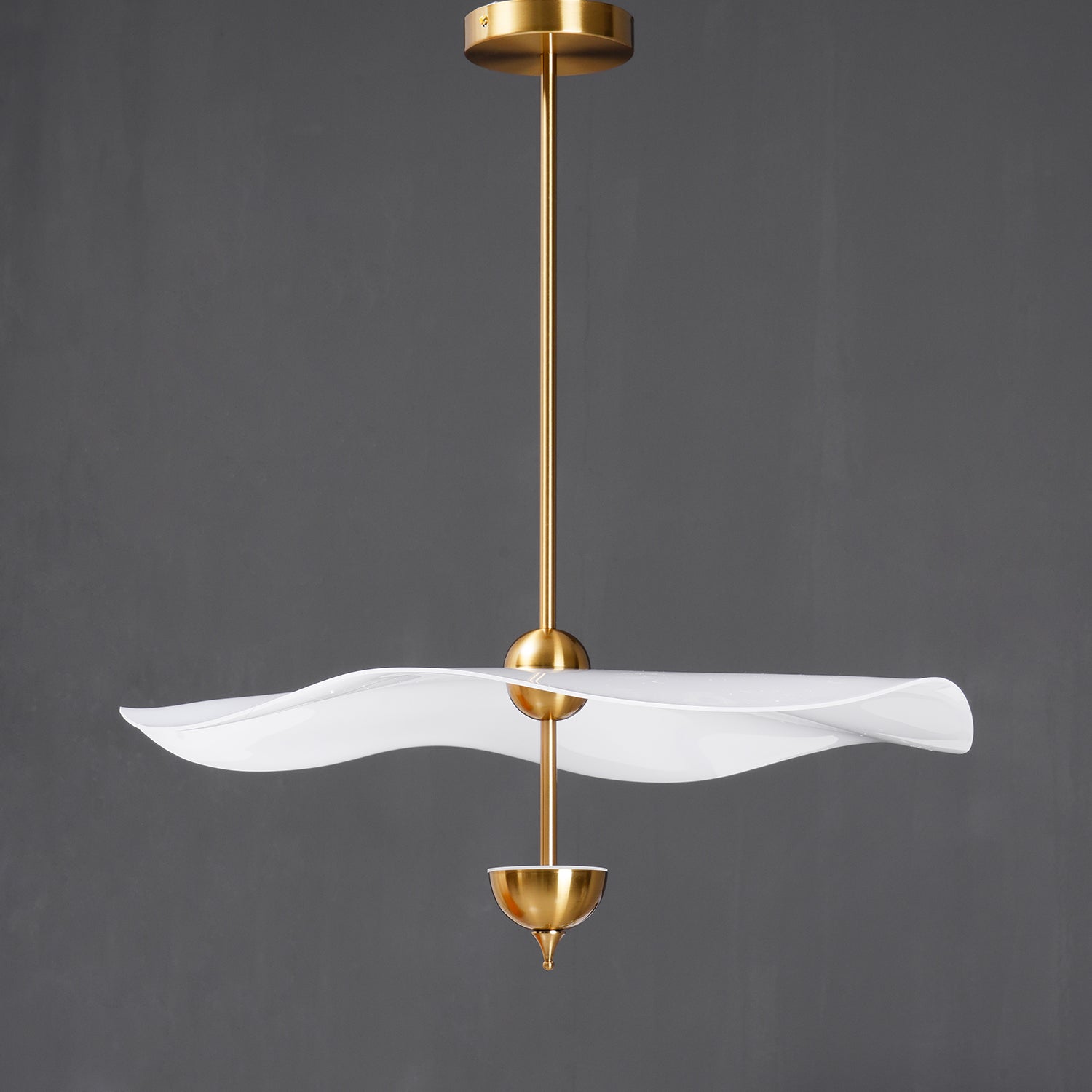 Lusso Wave Double Biscuit Pendant Light