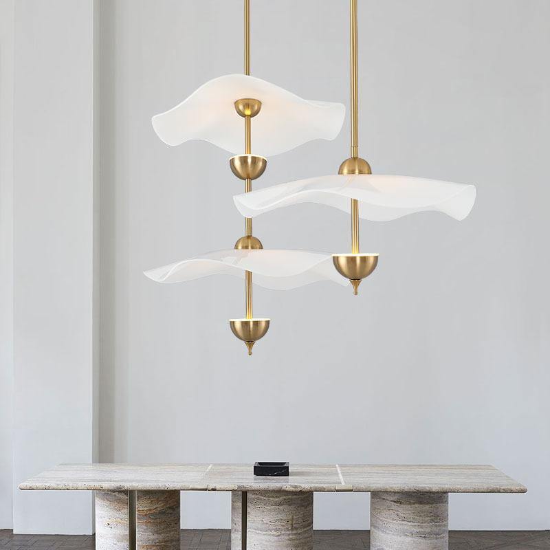 Lusso Wave Double Biscuit Pendant Light