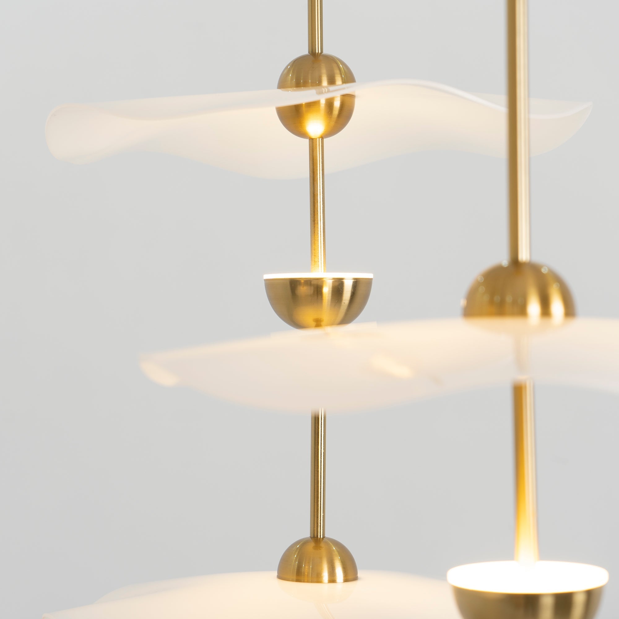 Lusso Wave Double Biscuit Pendant Light