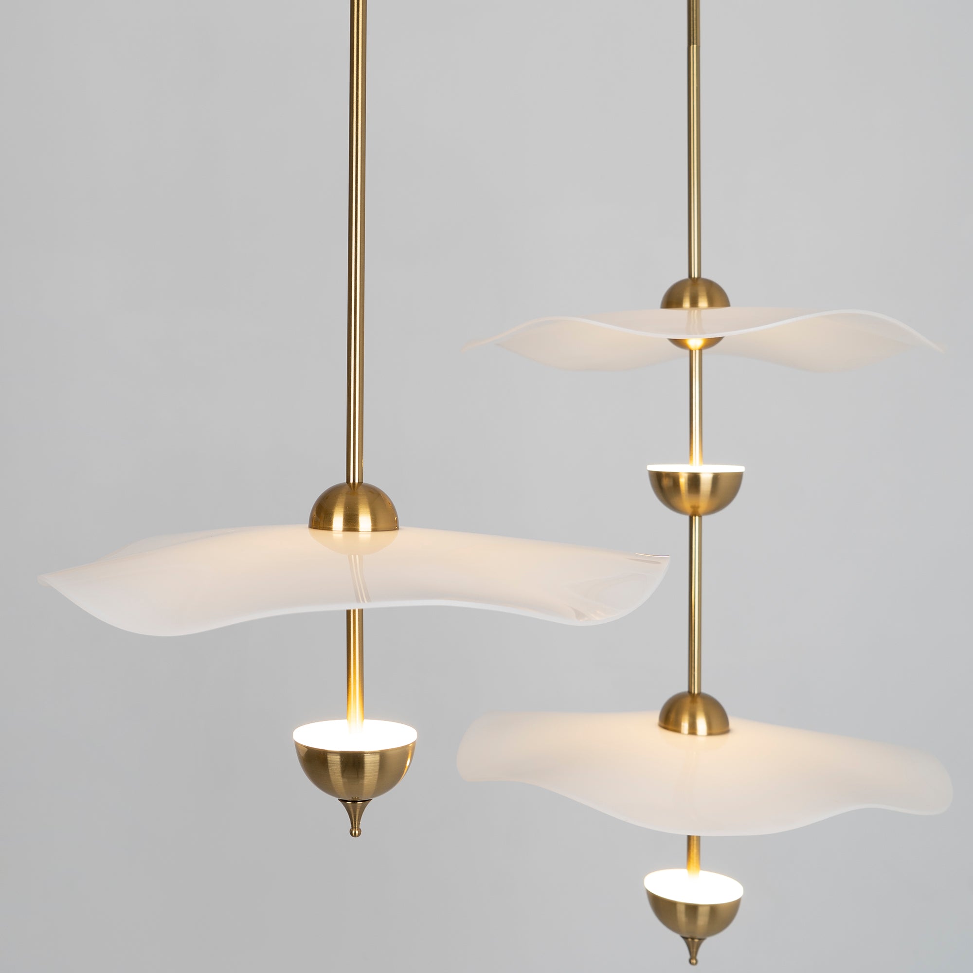 Lusso Wave Double Biscuit Pendant Light