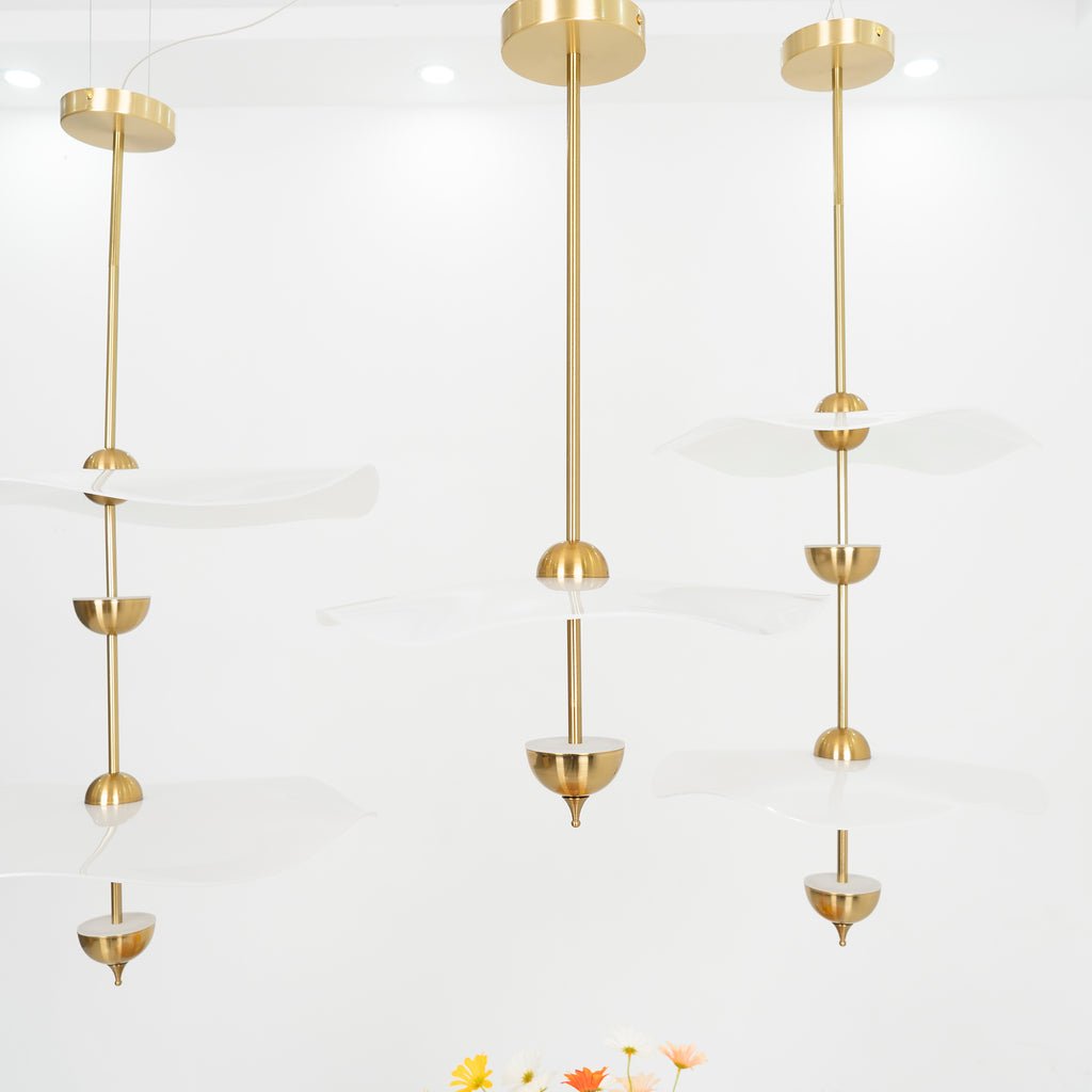 Lusso Wave Double Biscuit Pendant Light