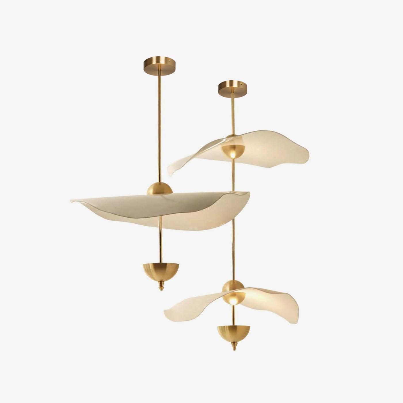 Lusso Wave Double Biscuit Pendant Light