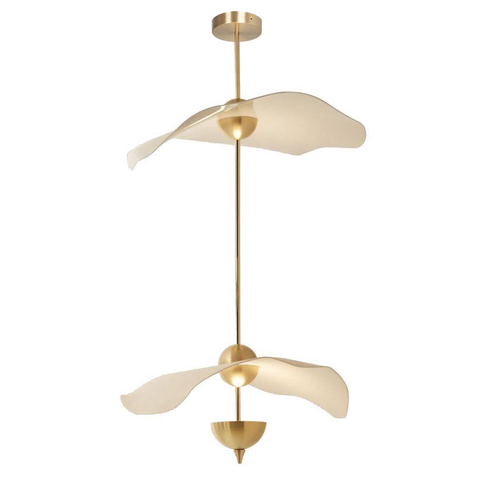 Lusso Wave Double Biscuit Pendant Light