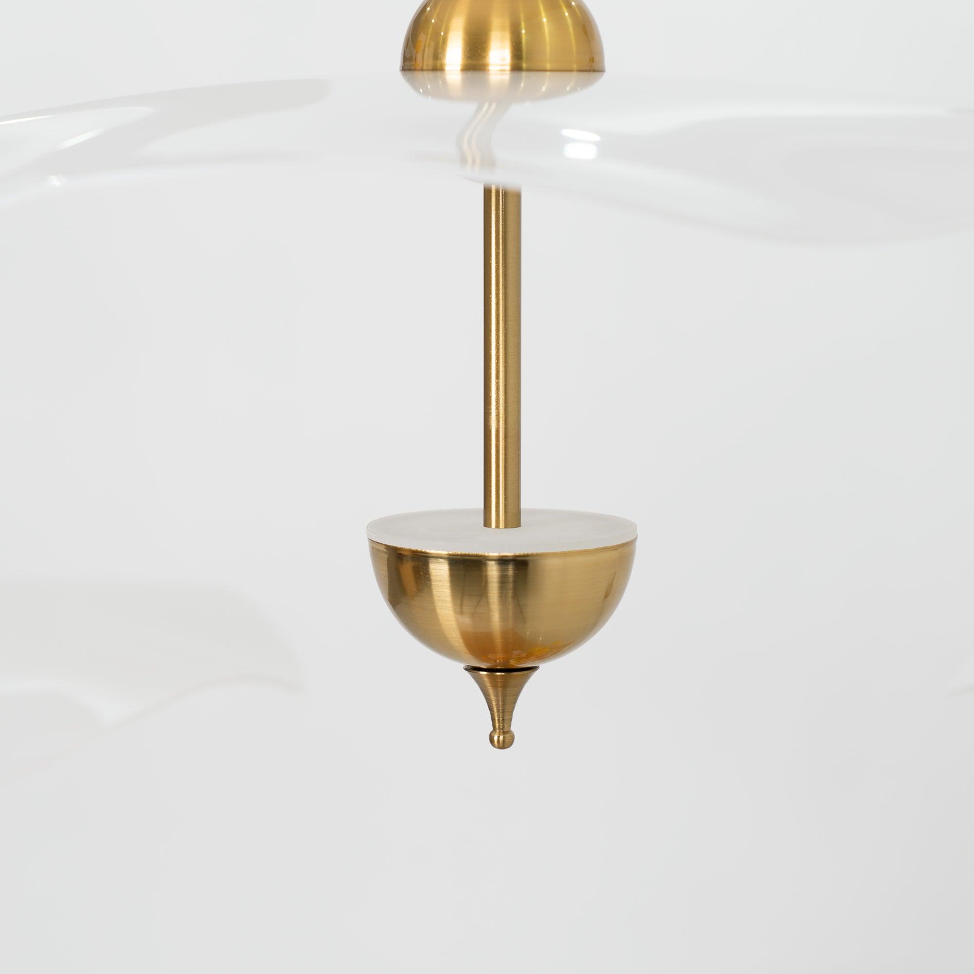 Lusso Wave Double Biscuit Pendant Light