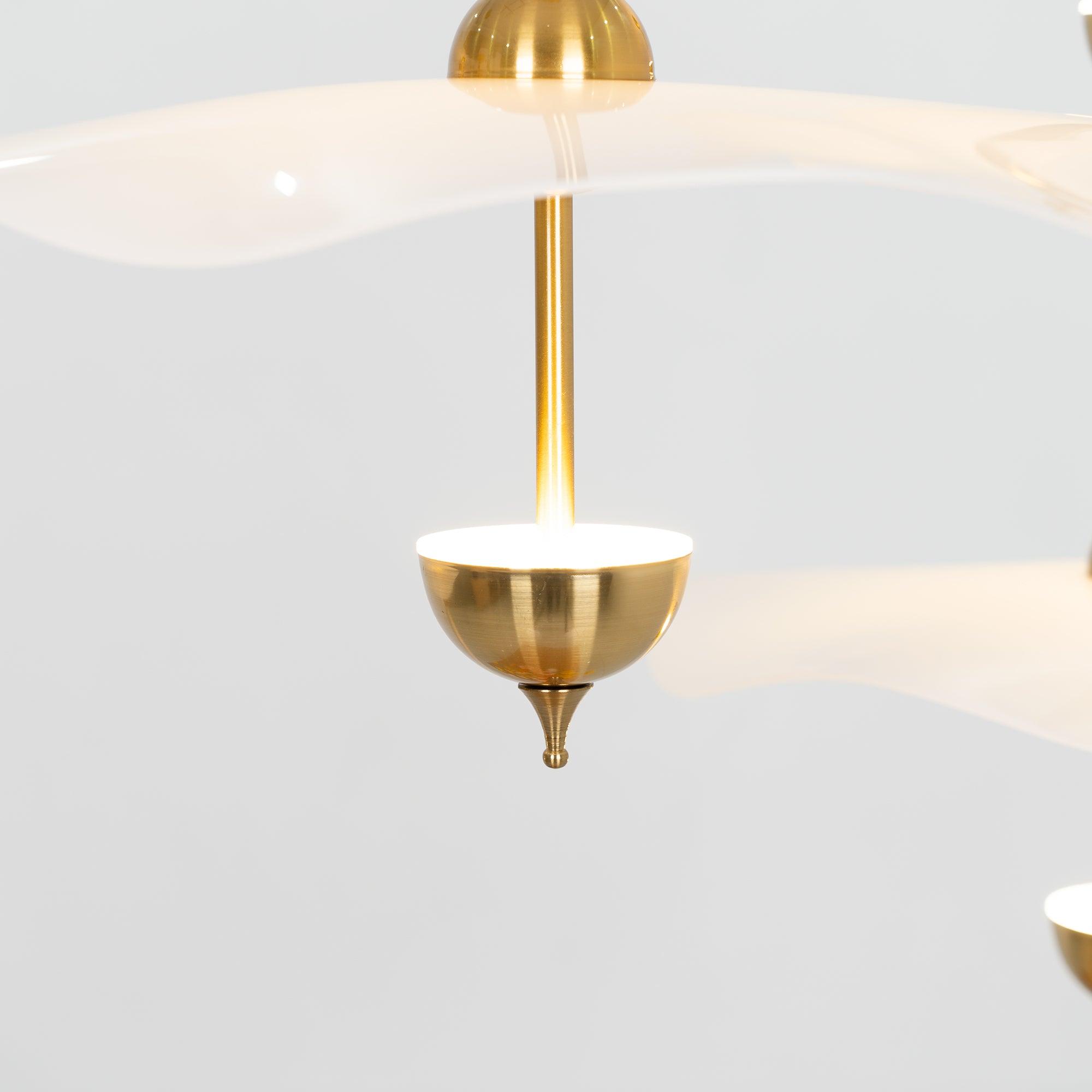 Lusso Wave Double Biscuit Pendant Light