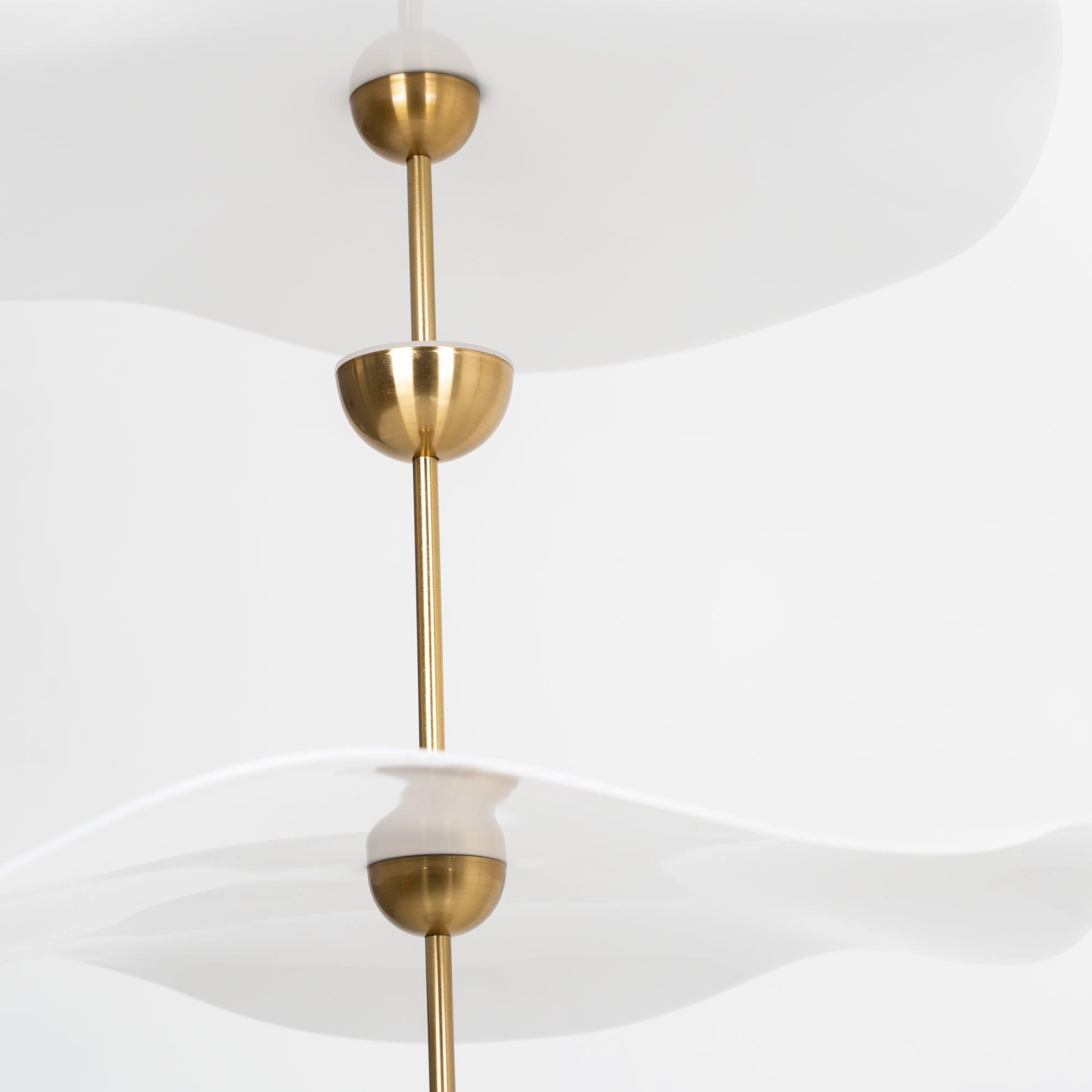 Lusso Wave Double Biscuit Pendant Light